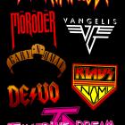 '80s synth logos!