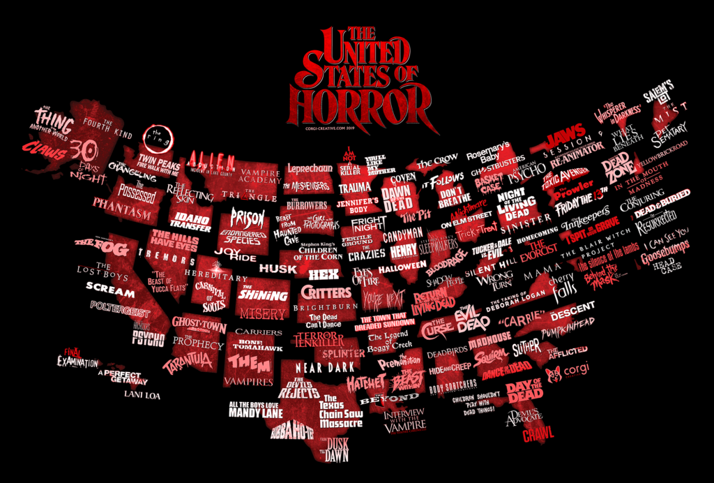United States Of Horror A Movie Map By Corgi Creative 1 1024x692 